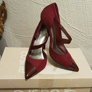 BCBGeneration Burgundy Stilettos